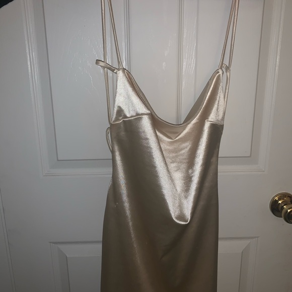 Champagne color dress - Picture 3 of 3